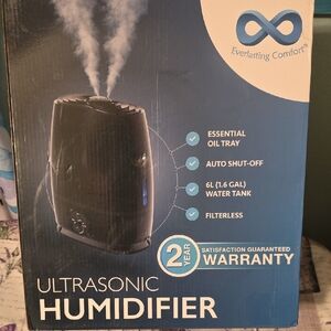 Ultrasonic Humidifier By Everlasting Comfort/ New With Manual& Directions
